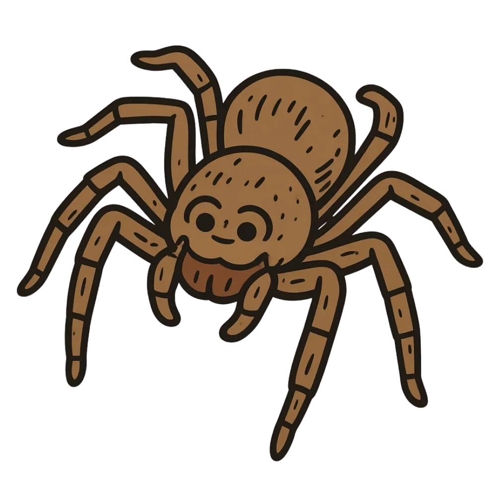 Lagartija, Araña